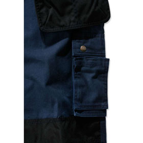 Carhartt Arbeitshose Multi Pocket Ripstop Farbe: navy/schwarz