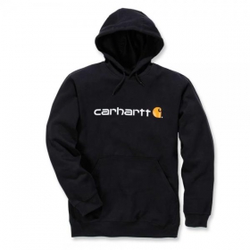 Carhartt Logo Graphic Kapuzenpullover schwarz mit Kapuze, Vordertasche, elastische Bndchen