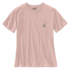 Carhartt Damen Pocket Shirt K87 rosa Relaxed Fit und Brusttasche, kurzarm