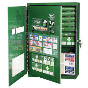 Cederroth Erste-Hilfe-Schrank Double Door schtzt Erste-Hilfe-Produkte vor Staub und Feuchtigkeit