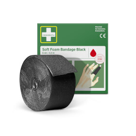 Cederroth Soft Foam Schaumbandage schwarz elastisches und selbsthaftendes Pflaster Refill 51011021