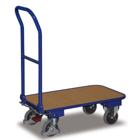 Klappwagen Stahlrohrwagen Transportwagen VARIOFIT Stahlklappwagen mit klappbaren Schiebebügeln, 