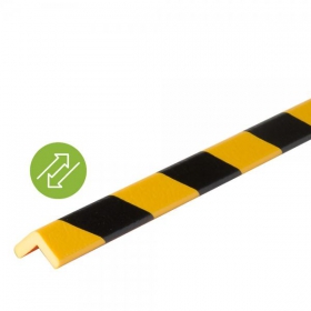 Knuffi Eckschutzprofil Removable Typ E gelb/schwarz, selbstklebend/ablsbar, Lnge: 1,0 m