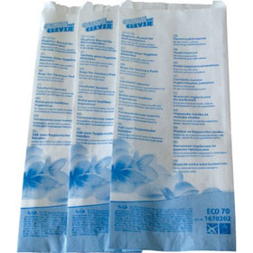 CLEAN and CLEVER ECO70 Damenhygienebeutel gefdelt Natronpapier gebleicht