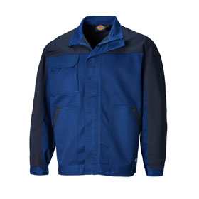 Dickies Workwear Everyday Bundjacke blau Arbeitsjacke mit verstellbaren rmelbndchen und verdecktem Reiverschluss