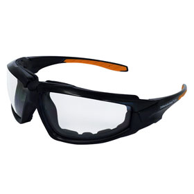 EKASTU Schutzbrille, Rahmeninnenseite mit Weichkomponente als Zusatzschutz vor Licht u Partikeln, 