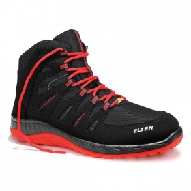 stark dämpfender black-red innovativer Sicherheitsschuhe Elten kaufen ESD Schnürstiefel Mid Wellmaxx-Sohle mit Maddox S3