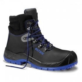 Elten Sicherheitsschuhe Alessio blue Mid ESD S3 Stiefel mit Stahlkappe  Obermaterial aus Rindsleder und PU-Spitzenschutz kaufen | Sicherheitsschuhe