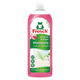 Frosch Himbeer Universal - Reiniger entfernt und lst Fett und Schmutz, mit Himbeer Duft