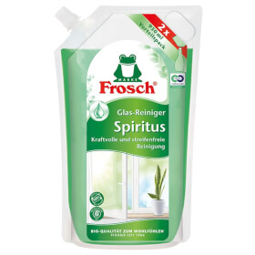 Frosch Spiritus Glas - Reiniger Nachfllbeutel 2er Set Reinigung von glatten Flchen und Glas