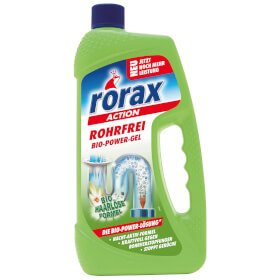 rorax Rohrfrei Bio - Power - Gel 6er Set beseitigt umweltschonend Rohrverstopfungen