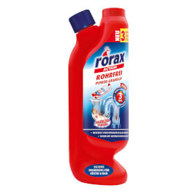 rorax Rohrfrei Power - Granulat Dosierflasche 6er Set beseitigt Rohverstopfungen wie Haare und Fett
