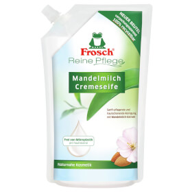 Frosch Reine Pflege Mandelmilch Cremeseife Nachfüllbeutel zart pflegende Seife reinigt und schützt die Haut