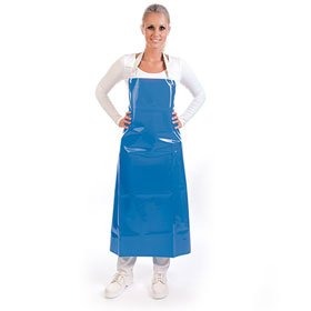 PU Schürze blau 300 my Stärke PU - Latzschürze, blau, 