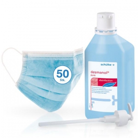 Hygiene - Set L Franz Mensch Civil Use Mundschutz mit Schlke Desinfektionsmittel
