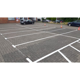 PREMARK thermoplastische Bodenmarkierung Behindertenparkplatz, zur Kennzeichnung von Parkflchen