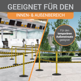 Gartenflaggenhalter 90cm Metall - Mit Tigerclip & Federsteckern