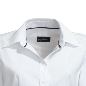 Damenblusen Business HAKRO Bluse für Damen, Langarm, weiß,