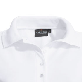 Berufsbekleidung Poloshirts HAKRO Damen-Poloshirt 'CLASSIC', weiß,