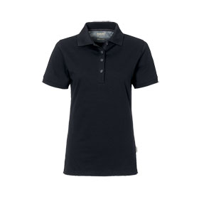 Hakro Damen Poloshirt Cotton - Tec schwarz pflegeleicht und aus temperaturregulierenden Funktionsfasern