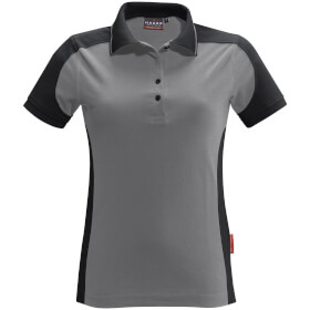 Berufsbekleidung Poloshirts HAKRO Damen - Poloshirt contrast performance, mittelgrau, 