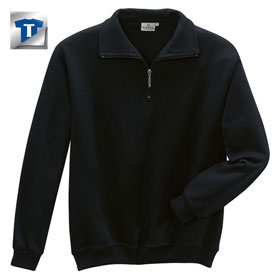 Berufsbekleidung Sweatshirt HAKRO Zip - Sweatshirt, schwarz, 