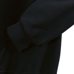 Berufsbekleidung Sweatshirt HAKRO Zip-Sweatshirt, schwarz,