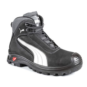 Sicherheitsschuhe Fußschutz S3 HROSRC PUMA Stiefel, Farbe: schwarz - weiß,  m. Kunststoffkappe, 