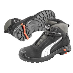 Sicherheitsschuhe Fußschutz S3 HROSRC PUMA Stiefel, Farbe: schwarz-weiß, m. Kunststoffkappe,