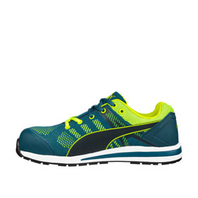 Puma Sicherheitsschuhe Elevate Knit Green Low S1P ESD HRO SRC Sicherheitshalbschuh mit Fiberglaskappe und metallfreiem Durchtrittschutz