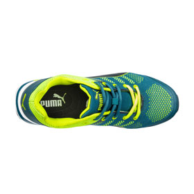 Puma Sicherheitsschuhe Elevate Knit Green Low S1P ESD HRO SRC Sicherheitshalbschuh mit Fiberglaskappe und metallfreiem Durchtrittschutz