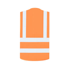 Warnschutzwesten Warnbekleidung mit Quer - und Lngsstreifen Farbe: fluoreszierend orange
