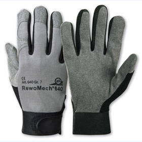 Arbeitshandschuhe Mechanischer Schutz Mechanische Schutzhandschuhe KCL RewoMech, Farbe: grau - schwarz, 