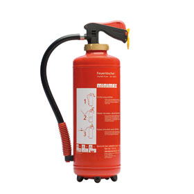 Feuerlöscher Pulverlöscher MINIMAX Pulverlöscher PU 6 G, Klasse ABC, nach DIN EN 3