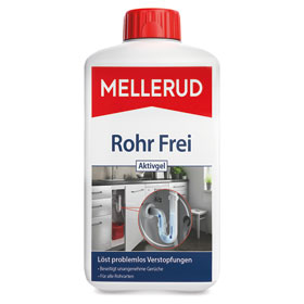 MELLERUD Rohr Frei Aktiv Gel zersetzt und entfernt Rückstände durch Speisen, Fette oder Haare, 