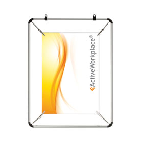 Posterhalterung mit Spannrahmen der Marke ActiveWorkplace