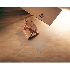 Bodenschutzmatten Roll-o-Grip, transparente Kunststoffmatte fr harte Bden,