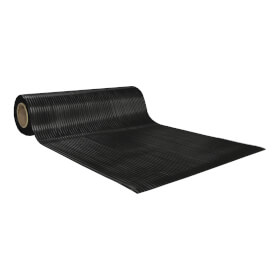 Bodenbelge Arbeitsplatzmatten Miltex Industrie - Bodenmatte Yoga Line Ultra schwarz, Industriebelag f. Trockenbe