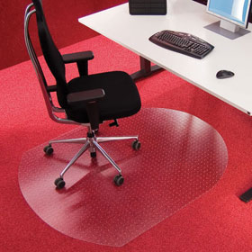 Bodenschutzmatten Roll-o-Grip, transparente Kunststoffmatte fr weiche Bden,
