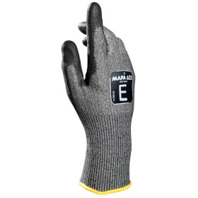 Mapa Professional Krytech 622 Schnittschutzhandschuh schwarz grau nahtloser Handschuh mit sehr hohem Schnittschutz