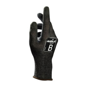 Mapa Professional Krytech 642 Schnittschutzhandschuh schwarz atmungsaktiver Handschuh mit angerauter Beschichtung