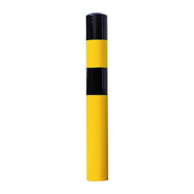 Rammschutz-Eckbügel gelb/schwarz Höhe: 120 cm, hochbelastbarer Gütestahl,  zum Aufdübeln