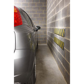 Garagenwandschutz-Set gelb/schwarz selbstklebender Schaumstoff, extra lang