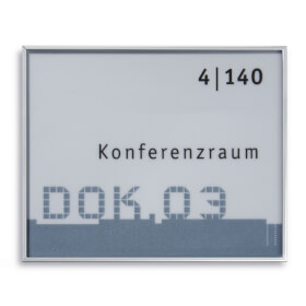 NEW AGE Türschilder hochfeste, silber matte Aluminiumprofile, 
