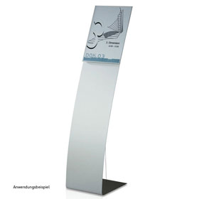 Bodenaufsteller für Werbemittel