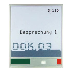 NEW AGE Türschilder mit Frei - / Besetzt - Anzeige hochfeste, silber matte Aluminiumprofile, 