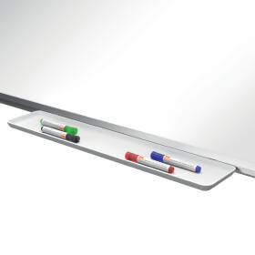 Nobo Whiteboard Stahl Premium Plus 150 x 120 cm magnetisch mit Alurahmen, inkl. Montagematerial und Stiftablage