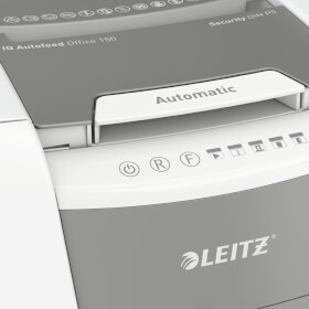 Leitz Aktenvernichter IQ AutoFeed Office Pro 150 P5 vollautomatischer Profi-Papiervernichter, 150 Blatt automatisch