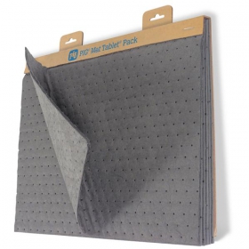 PIG MAT Tablet Pack Saugmatten zur Aufnahme von Öl, Kühlmittel, Lösungsmittel und Wasser