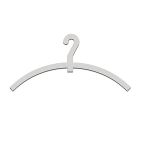 Phos Piktogramme aus Edelstahl Symbol Garderobenbügel, selbstklebend